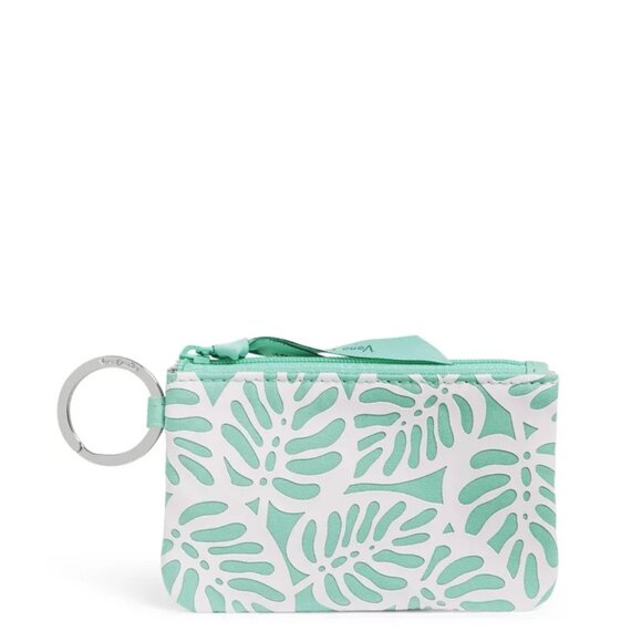 Vera Bradley Handbags - Vera Bradley Women's Recycled Cotton Zip ID Case Rain Forest Canopy New NWOT